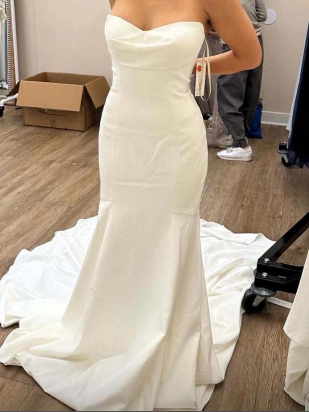 Jenny Yoo Strapless Ivory Mermaid Wedding Gown